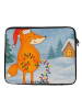 Mr. & Mrs. Panda Laptop Tasche Fuchs Weihnachten Design ohne Spruch in Weiß