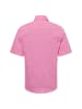 Nils Sundström Freizeithemd mit Leinen-Anteil in altrosa weiß - 0008