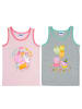 Peppa Pig 2er Pack Peppa Wutz Unterhemd in grau/rosa