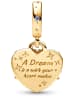 Pandora Charm-Anhänger Disney Cinderellas Kutsche und Herz Gold