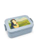 Mr. & Mrs. Panda Meal Prep Behälter Pinguin Blumen Design mit Sp... in Blau Pastell