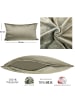 JACK 2er Set Teddy Flausch Kissen 45x45cm in Taupe