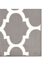 Beliani Outdoorteppich AKSU in Grau/Weiß - (W) 140 x (H) 0.3 x (L) 200 cm