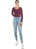 Janice 2 x Damen Langarmshirt Nimes in Beige/Burgund