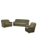 58 aufm Kessel SOFAGARNITUR 3-2-2 Kaylyn Flockstoff grün