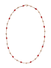 NAEMI Women Necklace in Rose Gold Red