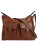 SPIKES & SPARROW Umhängetasche echt Leder in cognac