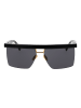 Max Mara Sonnenbrille Rechtwinklig Schwarz