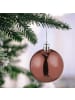 relaxdays 100-tlg. Weihnachtskugeln Set in Braun