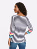 Heine 3/4-Arm-Shirt in ecru-marine-geringelt