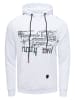 Rusty Neal Sweatshirt mit Kapuze und Front Print in Weiß