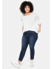 sheego Jeggings in dark blue denim