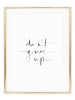 Tales by Jen Poster / Kunstdruck "Don't give up" I Ohne Rahmen