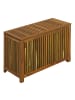 relaxdays Gartenbox in Natur - (B)90 x (H)60 x (T)50 cm