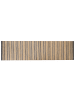 Beliani Geflochtener Teppich BUDHO in Grau/Beige - (W) 80 x (H) 0.5 x (L) 300 cm