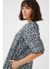 Kaffe Kleid KAruffalo A-shape in Blue / White Graphic Print