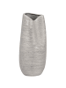 Beliani Dekovase DERBE in Silber - (W) 12 x (H) 32 x (L) 12 cm