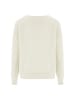 Poomi Damen Strickpullover in Wollweiss