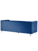 Beliani 3-Sitzer Sofa ARVIKA in Blau/Transparent - (W) 204 x (H) 75 x (L) 78 cm