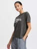 b.young T-Shirt Relaxed Fit NYC Print Weich Lässig in Grau