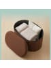 relaxdays Sitzbank in Dunkelbraun - (B)76 x (H)38 x (T)38 cm