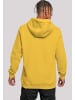F4NT4STIC Hoodie Berg Sonnenuntergang Geometrisch in taxi yellow