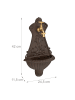 relaxdays Wandbrunnen in Braun - (B)24,5 x (H)42 x (T)11,5 cm