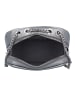 Lacoste Origin Croc Umhängetasche Leder 16 cm gunmetal