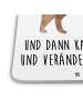 Mr. & Mrs. Panda Untersetzer für Gläser Hund Dogge mit Spruch in Weiß