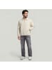 G-Star Raw Polo Collar Loose Sweater whitebait