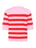CULTURE Strickpullover CUsabi Relaxed fit in Pink/Red Stripe