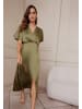 Vera Mont Cocktailkleid mit ausgestelltem Rock in Deep Avocado