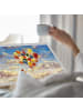relaxdays Puzzlebrett in Natur/ Grau - (B)79 x (H)6,5 x (T)56 cm