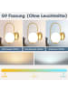 ZMH Wandleuchte in gold 1-flammige G9 Glas und Metall modern Wandlampe