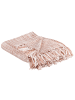 Beliani Kuscheldecke DEURALI in Braun/Weiß - (W) 125 x (H) 0.5 x (L) 150 cm