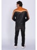 Mustang Lederjacke 31024850 in schwarz/orange