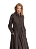 Polo Club Kleider WOMAN GISELE DRESS LONG SLEEVE RELAXED FIT in Dunkle Schokolade
