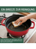 Home Nature Wohnkonzept Gusseisen Topf 5L emailliert in Rot ⌀26 cm