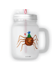 Mr. & Mrs. Panda Trinkglas mit Deckel Spinne Agathe Party ohne S... in Transparent