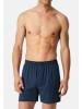 Schiesser Boxershorts Singel-Jersey in Blau / dunkelblau