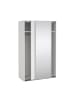 ebuy24 Kleiderschrank Catania Weiß 119 x 65 cm
