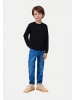 JACK & JONES Junior Sweatshirt 'Point Sweat Badge' in schwarz