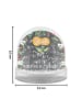 Mr. & Mrs. Panda Schneekugel Blume Sonnenblume mit Spruch in Kreidetafel