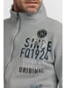 FQ1924 Sweatjacke FQMagnus 21900225-ME Sweatjacke mit Stehkragen in Grau