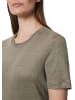 Marc O'Polo Leinen-T-Shirt relaxed in milky brown