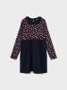 name it Kinder Print Kleid für Mädchen Freizeit Langarm Dress NKFODNIA in Blau
