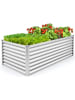 COSTWAY Hochbeet Metall in Silber