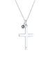 Elli Halskette 925 Sterling Silber Kreuz in Silber