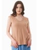 Organication Top "WOR17215" in Tan