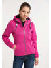ICEBOUND Damen Strickfleecejacke in Pink Melange